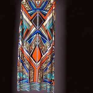 NWT Chicos 1 Aztec Animal print Maxi Skirt
